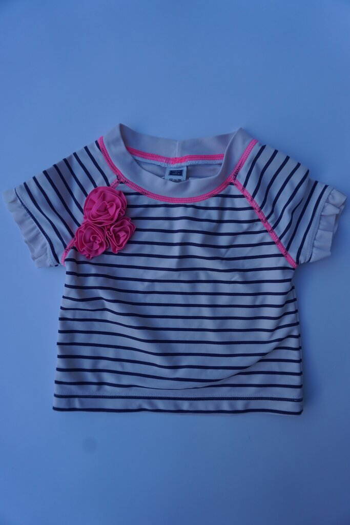 janie and jack striped rash guard shirt || 12-18M