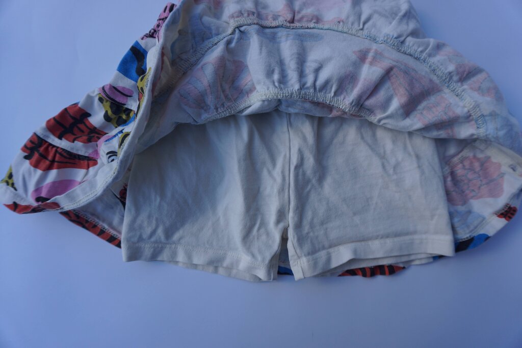 hanna andersson seashell skirt w/ shorts || size 4