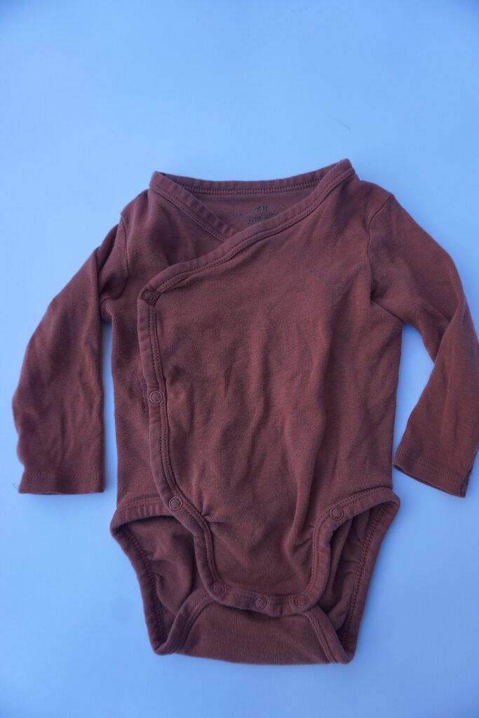h&m organic cotton brown set || 6M