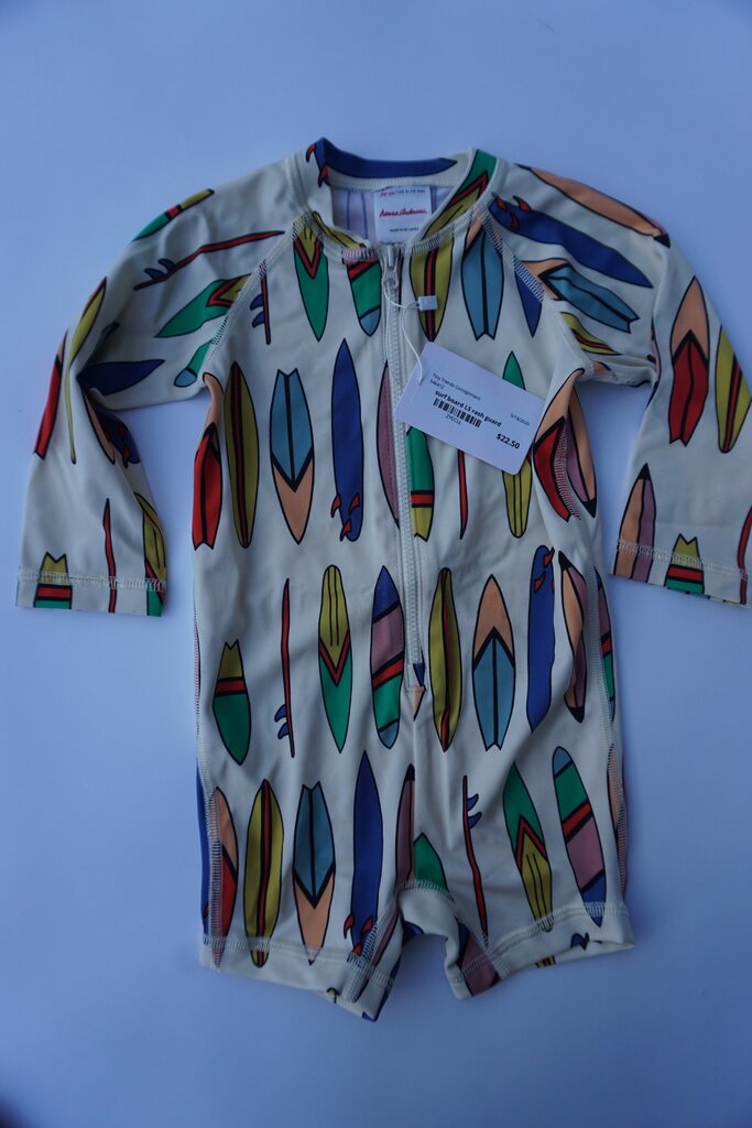 hanna andersson surfboard rash guard swimsuit || 6-12M
