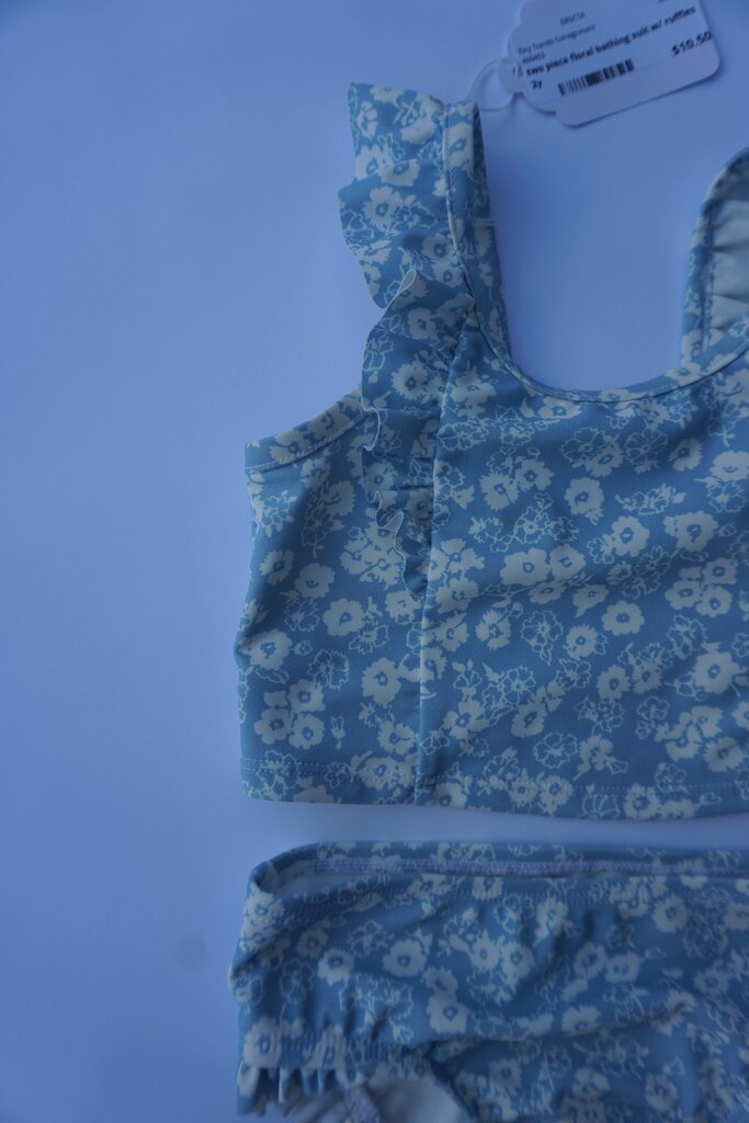 baby gap two piece floral bathing suit || 2Y