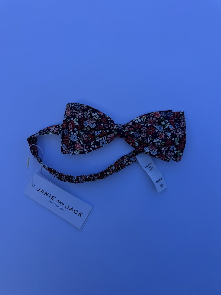 janie and jack floral bow headband || infant