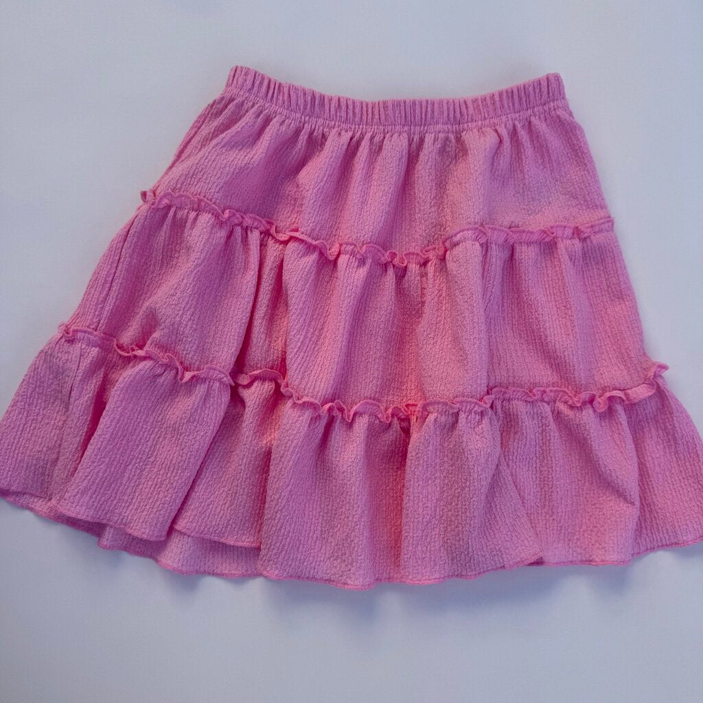 cotton on pink ruffle skirt || size 5-6