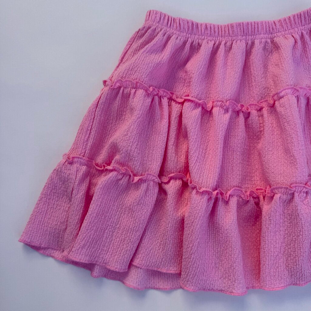 cotton on pink ruffle skirt || size 5-6