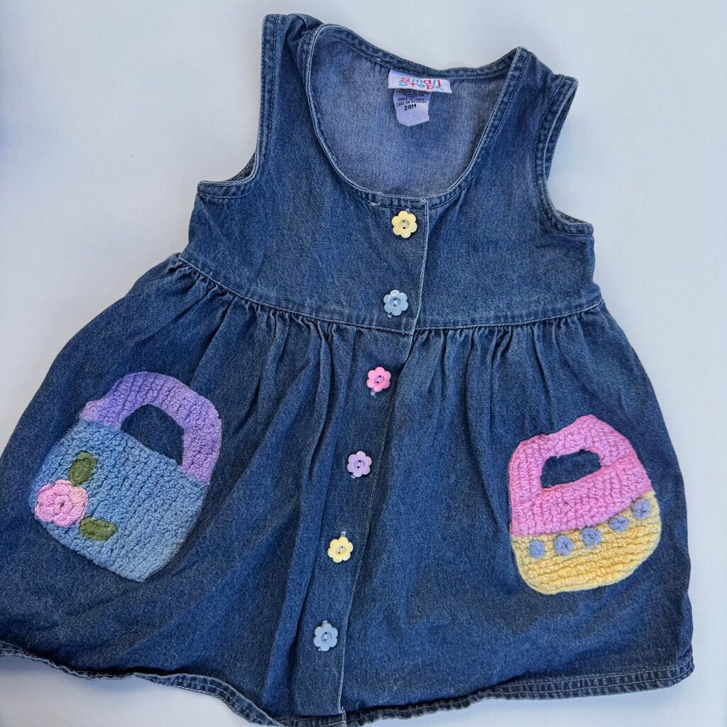 vintage denim dress || 24M