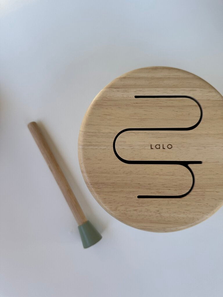 lalo montessori wooden drum