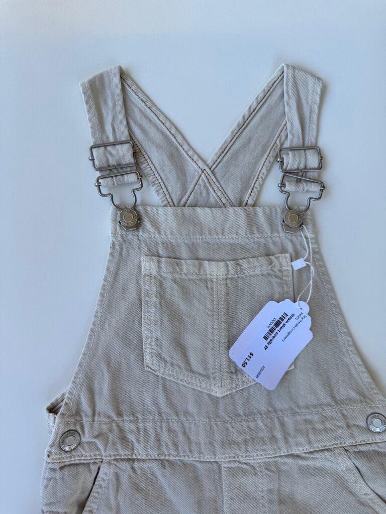 zara cream short overalls || size 3Y