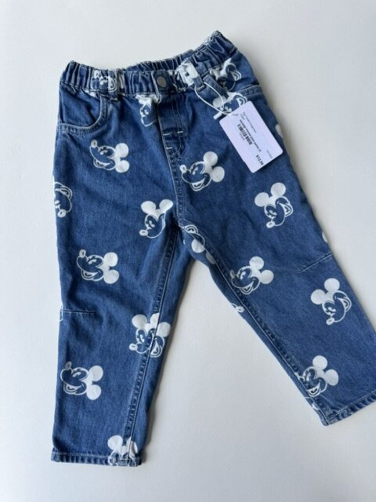 h&m mickey mouse jeans || 2T