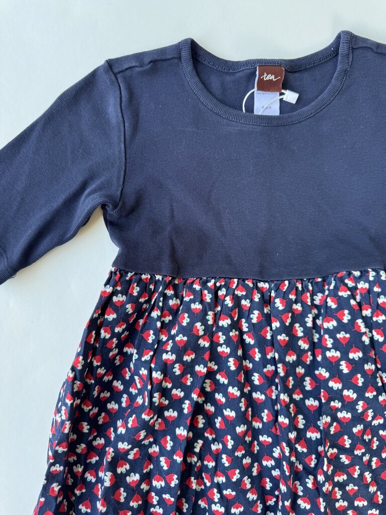 tea navy blue dress || size 5