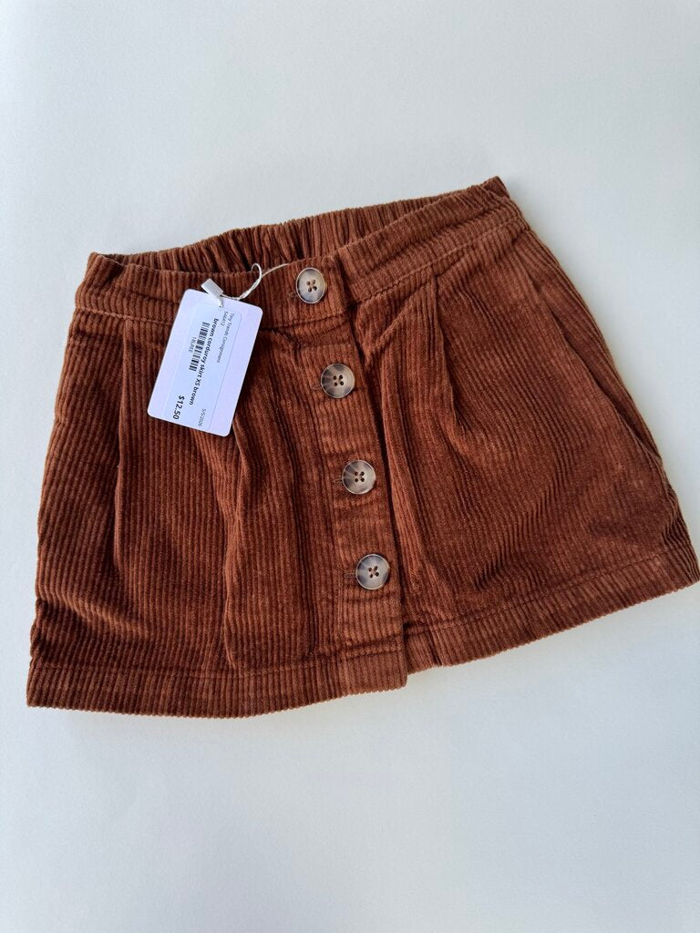 gap kids brown corduroy skirt || size xs