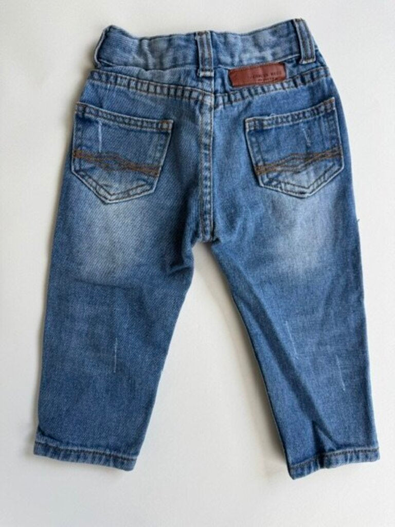 kidscool space medium wash jeans || size 9-12M