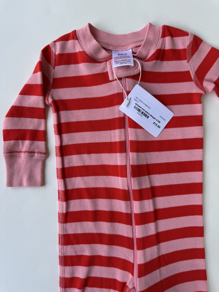 hanna andersson striped onesie || size 6-9M