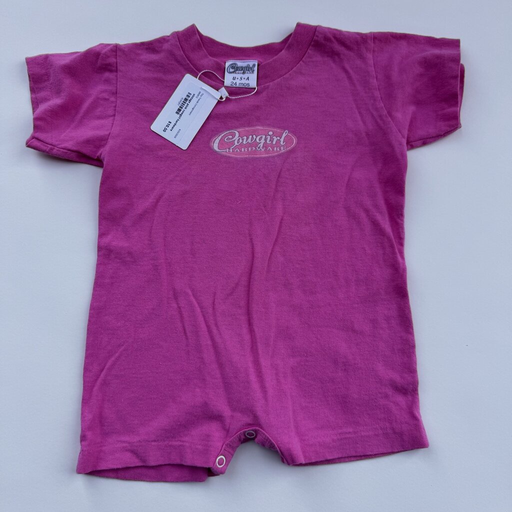 vintage cowgirl hardware onesie || size 24M