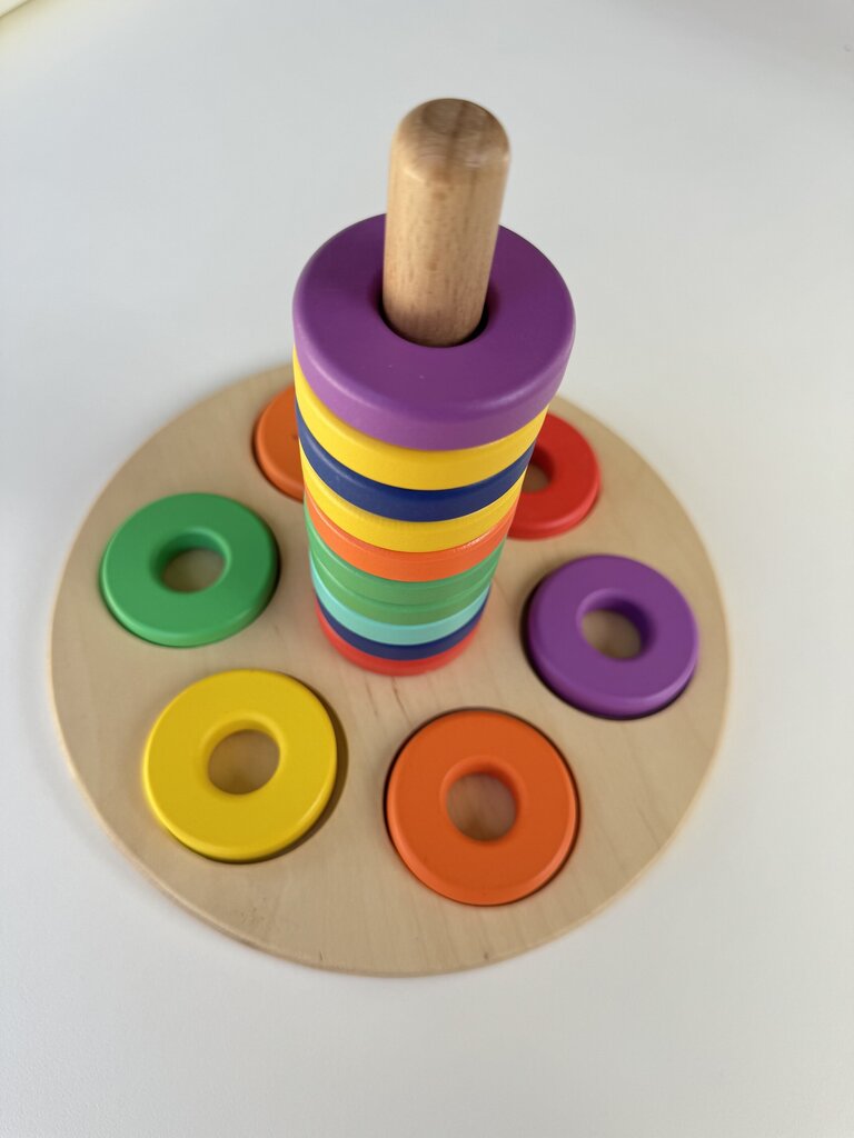 lovevery flexible wooden stacker
