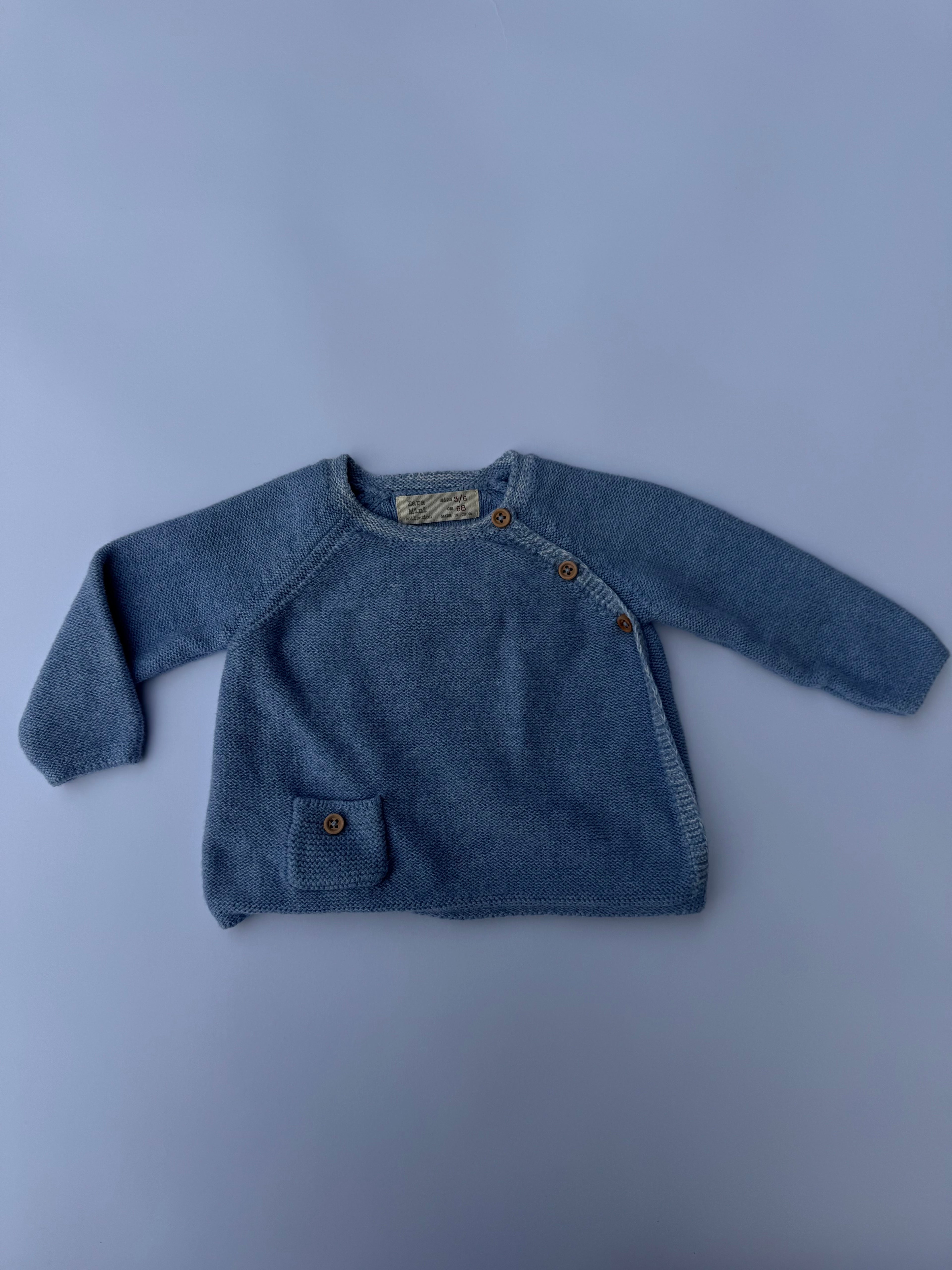 Zara Blue Knit Sweater