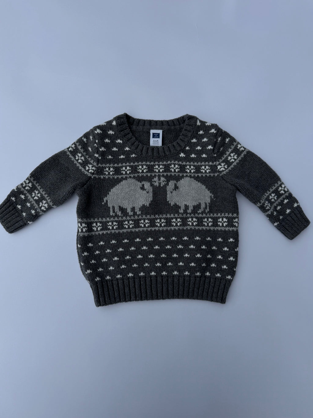 Janie and Jack Gray Winter Sweater