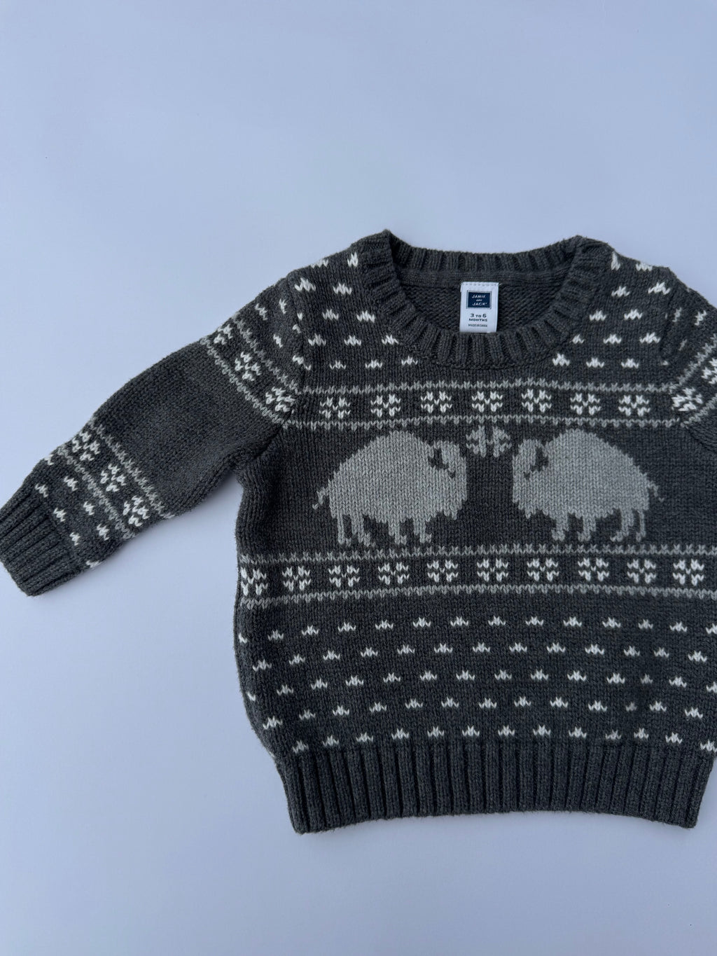 Janie and Jack Gray Winter Sweater